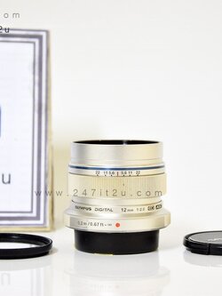 เลนส์ Olympus 12 mm f2 สีซิลเวอร์