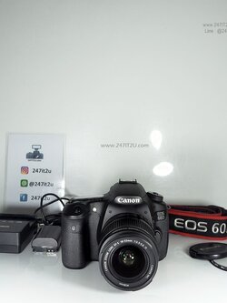 กล้อง Canon 60D +เลนส์18-55mm แถมกระเป๋า