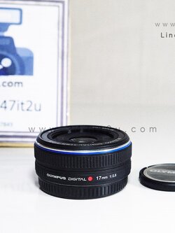 เลนส์ Olympus 17mm f2.8 สีดำ สภาพดีใช้งานปกติ