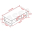 CASSA โต๊ะกลาง วางหน้าโซฟา รับแขก พร้อมลิ้นชักในตัว ขนาด120X60ซม.
