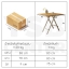 โต๊ะกินข้าว โต๊ะอเนกประสงค์ ทรงสี่เหลี่ยม ยาว 80 cm ลายไม้สีเข้ม รุ่น F61-A02-80X80X75SWY