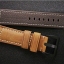 สายนาฬิกา Panerai แบบสายหนังแท้สีน้ำตาล มีปั้มโลโก้ทุกจุด ด้านในสาย และลงเลเซอร์ยี่ห้อชัดเจน