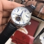 นาฬิกา Patek Philippe สีเงิน หน้าขาว งานเกรด Top Mirror Swiss สายหนังดำ