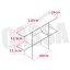 CASSA ชั้นวางของ ชั้นวางหนังสือ ชั้นวางอเนกประสงค์ ขนาด110cm.(สีลายไม้เข้ม) รุ่น F06-B110CM