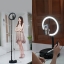 ขาตั้งกล้อง ชุด Live สด พร้อมไฟ LED Selfie Ring Light ปรับสว่างได้ 10 ระดับ พกพาสะดวก รุ่น J1L006-G1-B