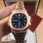 นาฬิกา Patek Philippe รุ่น Nautilus งาน Mirror Swiss สาย Stainless Steel สี Pink Gold
