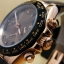 นาฬิกา Rolex Cosmograph Daytona Everose Gold Bezel Ceramic Black Leather Dial Chocoloate New Series 2012
