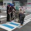 งานตีเส้นจราจรเส้นทางเดินภายในโรงงานสีเทอร์โมพลาสติก