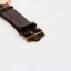 นาฬิกา omega watche ปักขาว ขอบทอง สายสีน้ำตาล