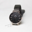 Daniel Wellington หน้าปัดดำ ขอบทอง สายสแตนเลส