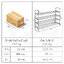 ชั้นวางรองเท้าแสตนเลส201 อเนกประสงค์ สแตนเลสแบบหนาพิเศษ ยาว 99 cm รหัส CB200 - CB201