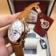 นาฬิกา Patek Philippe Perpetual Calendar สี Pink Gold สายหนังสีน้ำตาล