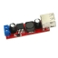 Dual USB output 3A step-down regulator 9V / 12V / 24V / 36V to 5V DC-DC power supply module