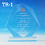 Code:TR-1 โล่อะคริลิค ความสูงตัวโล่ 6 -9 นิ้ว ความหนาอะคริลิค 15 มม. พร้อมเลเซอร์ข้อความและโลโก้ ลงสีได้ไม่เกิน 2 สี ***ราคาเริ่มต้นที่ 670 บาท***