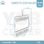 ห่วงตากผ้า สแตนเลสแท้ แบบสี่เหลี่ยม 20 ตัวหนีบ สีเงิน รุ่น CB0173-CS2-0420