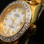 นาฬิกา Rolex Lady-Datejust Gold President 26 mm. Dial White mother-of-perl set with diamond