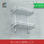 ชั้นวางของอเนกประสงค์ในห้องน้ำ 2 ชั้น ติดผนัง อลูมิเนียม รุ่น C1L062-ALM-8023