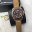 นาฬิกา Rolex รุ่น Yacht Master สี Rose Gold สายหนังแท้ เกรด Mirror Swiss