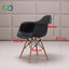 เก้าอี้ ที่นั่งพลาสติกมีที่พักแขนสไตล์โมเดิร์น ขาไม้บีช ขนาด 55x60x81 cm. รุ่น F87 - F91