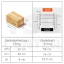 ชั้นวางเครื่องเทศ + ไมโครเวฟสแตนเลส 304 ชั้นวางของในห้องครัวสแตนเลส ขนาด 58x52.5 cm. รุ่น CB0037-SUS304-L158