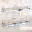 CASSA ราวแขวนผ้า สแตนเลส304 ราวเดี่ยว ในห้องน้ำ แบบติดผนัง ท่อใหญ่ แบบเหลี่ยม ขนาด60cm. รุ่น C19-SUS304-160