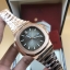 นาฬิกา Patek Philippe รุ่น Nautilus งาน Mirror Swiss สาย Stainless Steel หน้าปัดสีเทาออกน้ำตาลอ่อน