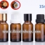 15ml ขวดแก้วสีชาใส