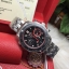 นาฬืกา Omega รุ่น Seamaster Chronograph America's Cup 2013 สีเงิน สายแสตนเลสหน้าปัด สีดำ-แดง