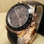 นาฬิกา Rolex Cosmograph Daytona Everose Gold Bezel Ceramic Black Leather Dial Chocoloate New Series 2012