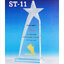 Code: ST-11 โล่อะคริลิค ความสูงตัวโล่ 9-12 นิ้ว ความหนาอะคริลิค 15 มม. พร้อมเลเซอร์ข้อความและโลโก้ ลงสีได้ไม่เกิน 2 สี ***ราคาเริ่มต้นที่ 780 บาท เมื่อสั่ง 3 ชิ้นขึ้นไป***
