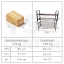 ชั้นวางรองเท้าสแตนเลส ชั้นวาง อเนกประสงค์ 4 ชั้น ความยาว 83 cm. รุ่น CB0053-SR-SS201-483