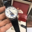 นาฬิกา Patek Philippe สีเงิน หน้าขาว งานเกรด Top Mirror Swiss สายหนังดำ
