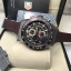 นาฬิกา Tag Heuer Carrera Calibre 01 Qurtaz Chronograph 45 MM.เข็มแดง ขอบนํ้าตาล สายซิลิโคน