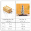 ต้นคริสต์มาสตกแต่ง ต้นคริสต์มาสปลอม Christmas Tree มาพร้อมไฟ LED ขนาด 30 cm B1S014 - B1S127