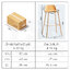 เก้าอี้บาร์ ทรงสูง เคาน์เตอร์บาร์ เฟอร์นิเจอร์แต่งบ้าน แข็งแรง F1C080 - F1C085