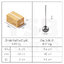 กระบวย ทำอาหาร สแตนเลสแท้ทั้งชิ้น ทนความร้อน MCH004 - MCH006