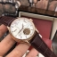 นาฬิกา Patek Philippe สี Pink หน้าขาว งานเกรด Top Mirror Swiss สายหนังน้ำตาล